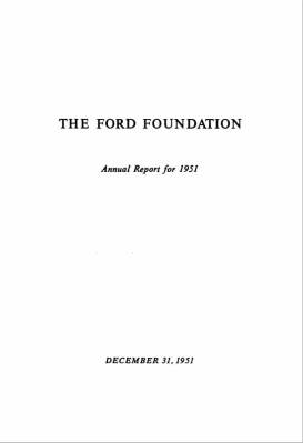 FF Anual Report 1951