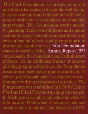 FF Annual Report 1973