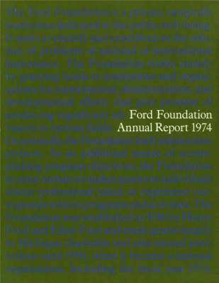 FF Annual Report 1974