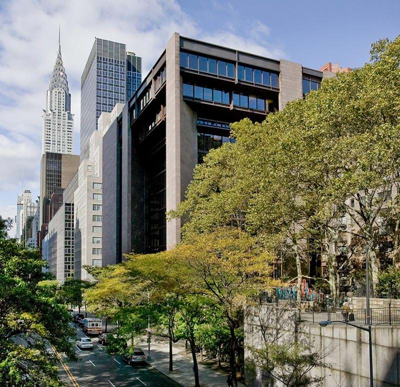 Ford Foundation headquarters exterior. New York. 2008. Photo Credit: Richard Barnes